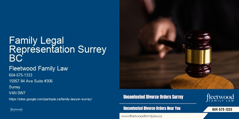 Family Legal Representation Surrey BC