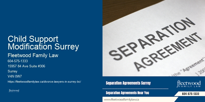 Child Support Modification Surrey