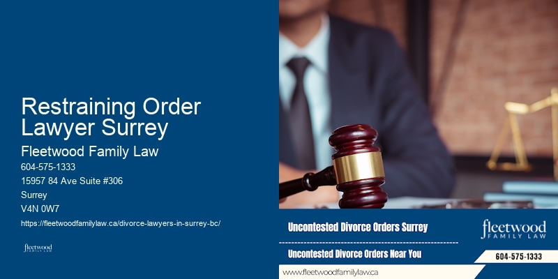 Restraining Order Lawyer Surrey