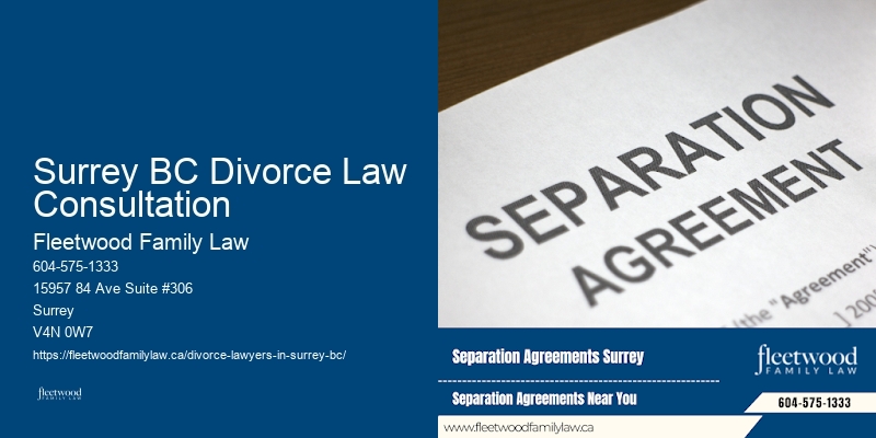 Surrey BC Divorce Law Consultation
