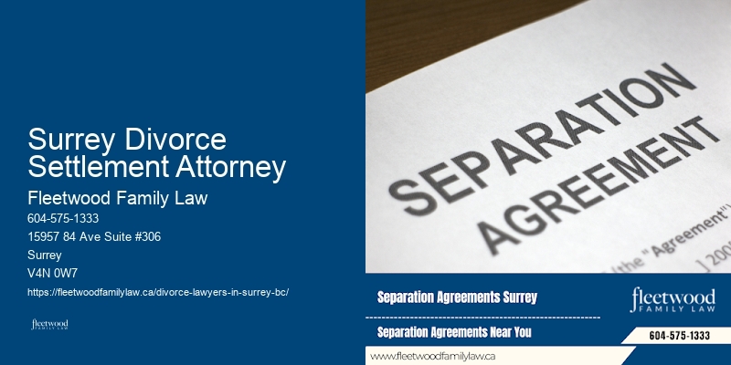 Surrey Divorce Settlement Attorney