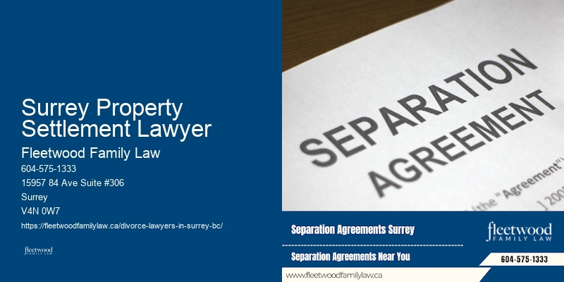 Surrey Property Settlement Lawyer