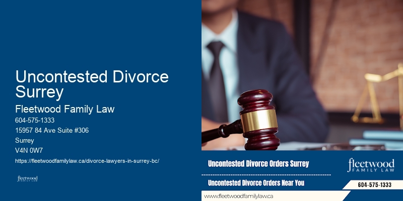 Uncontested Divorce Surrey