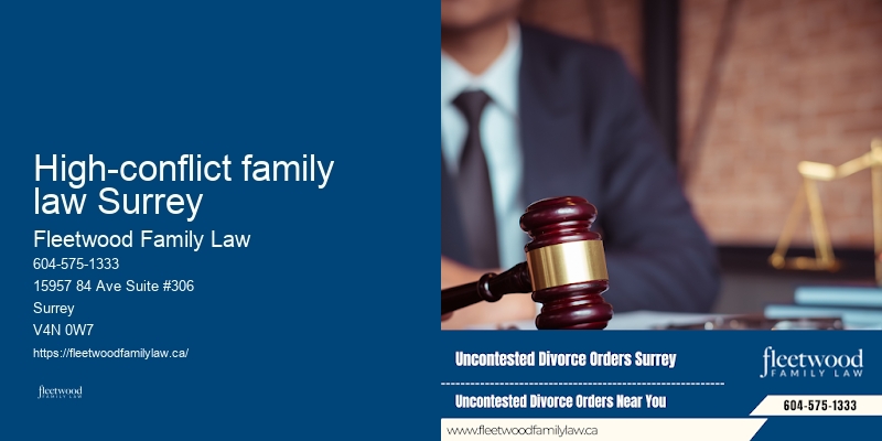 High-conflict family law Surrey