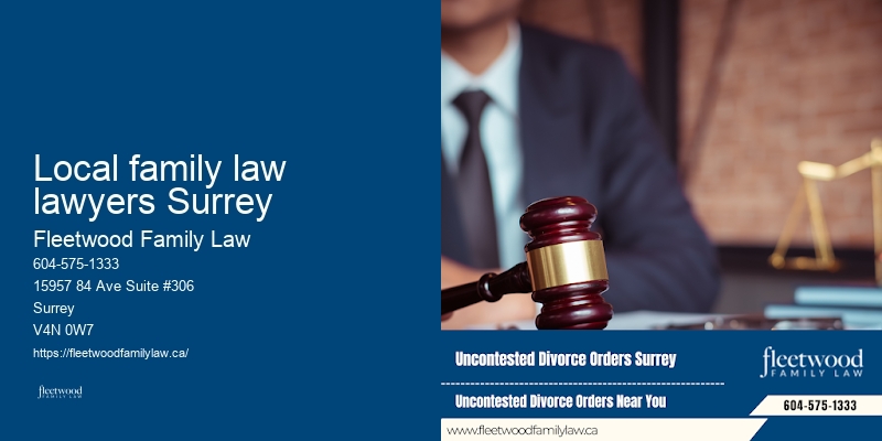 Local family law lawyers Surrey