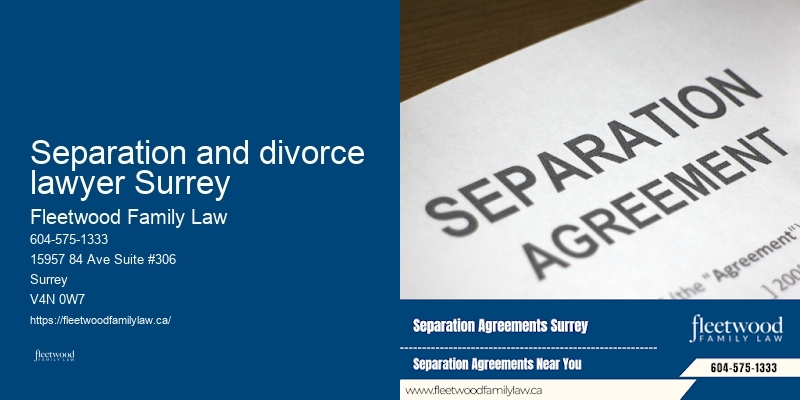 Separation and divorce lawyer Surrey