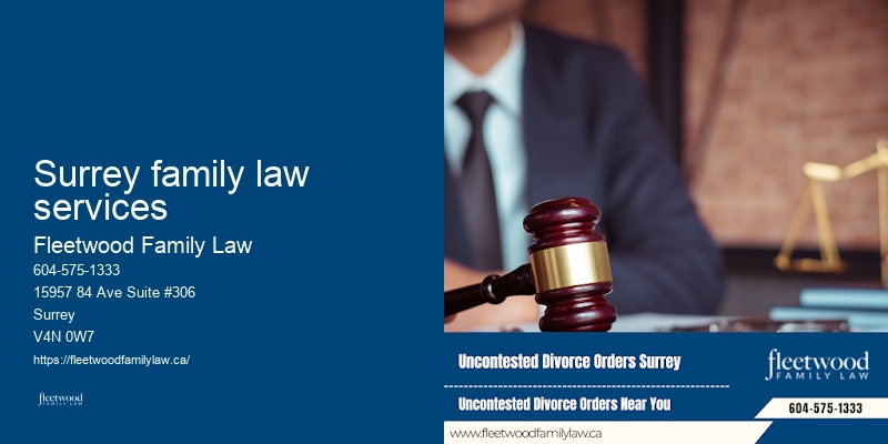 Surrey family law services