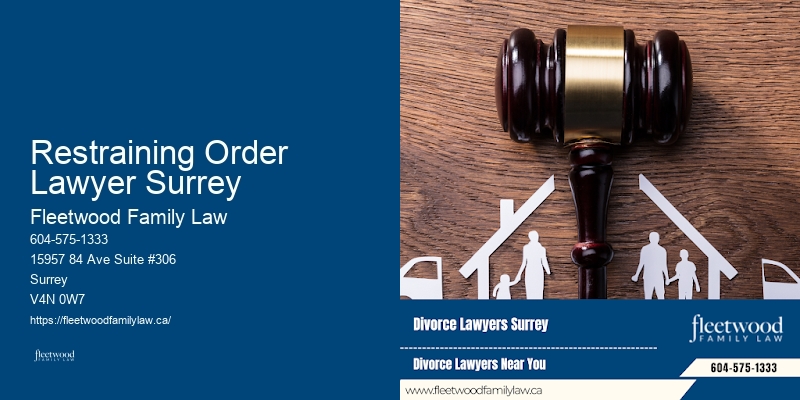 Restraining Order Lawyer Surrey