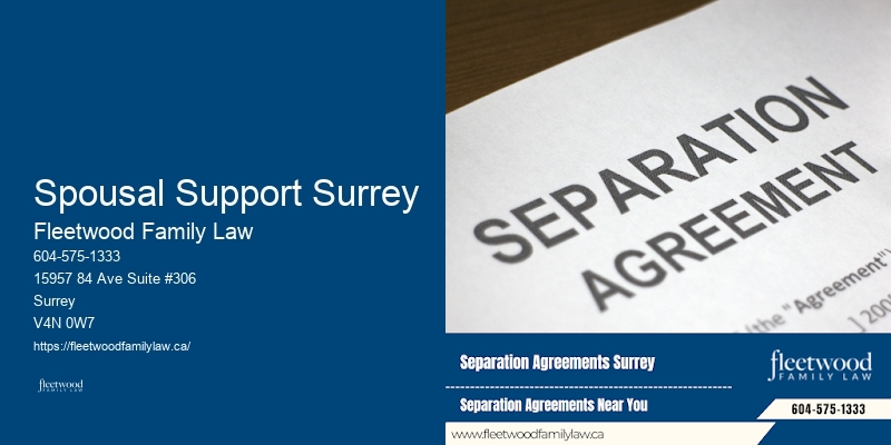Spousal Support Surrey
