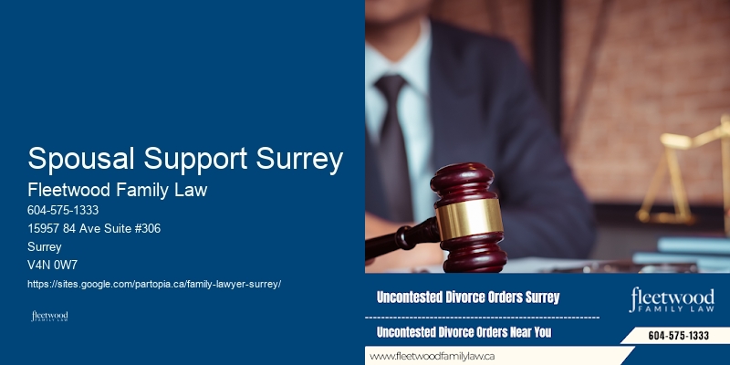 Spousal Support Surrey