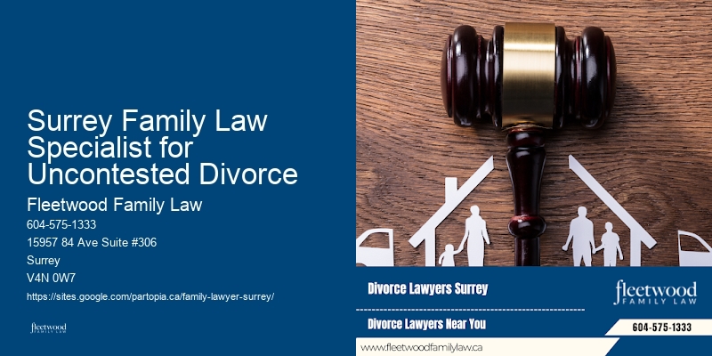 Surrey Family Law Specialist for Uncontested Divorce