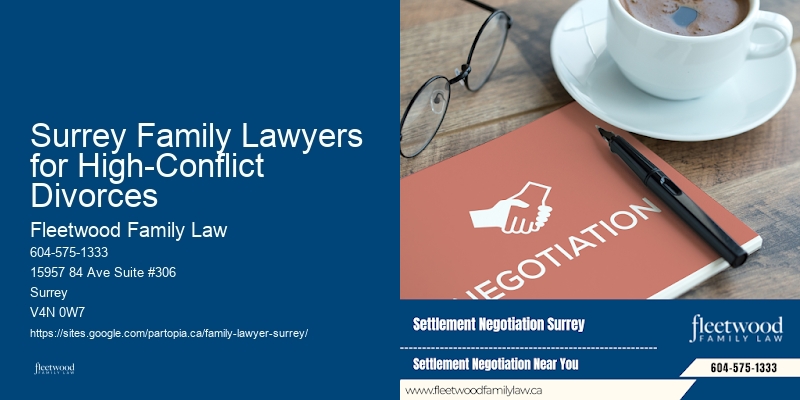 Surrey Family Lawyers for High-Conflict Divorces