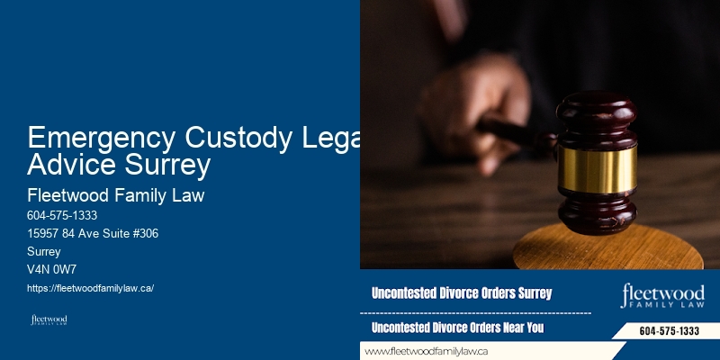 Emergency Custody Legal Advice Surrey