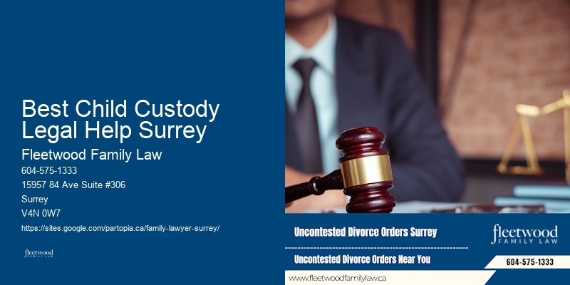 Best Child Custody Legal Help Surrey