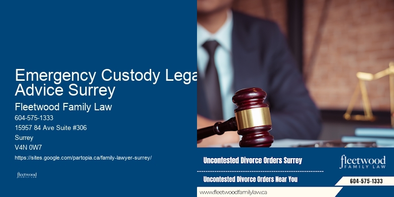 Emergency Custody Legal Advice Surrey