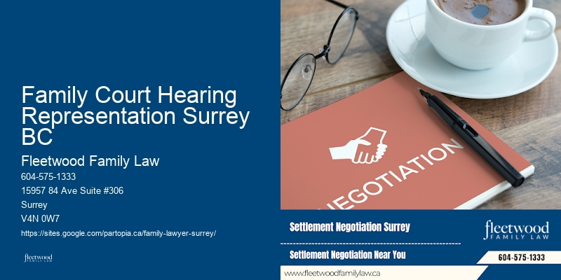 Family Court Hearing Representation Surrey BC