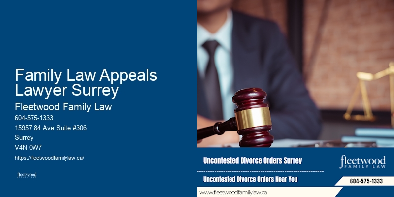 Family Law Appeals Lawyer Surrey