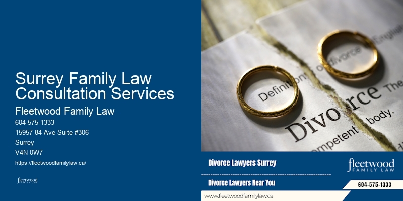 Divorce and Separation Lawyer Surrey Family Law Consultation Services