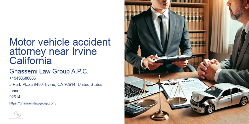 Motor vehicle accident attorney near Irvine California