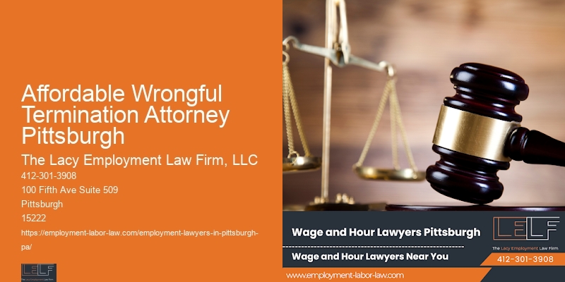 Affordable Wrongful Termination Attorney Pittsburgh Employment Attorney Near Me