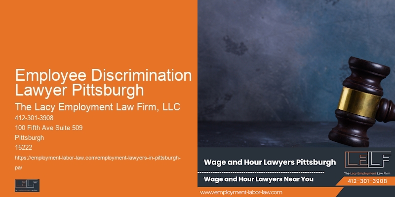 Employee Legal Services Near Employee Discrimination Lawyer Pittsburgh