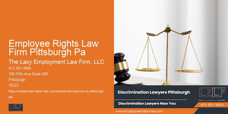 Employment Issues Lawyer Employee Rights Law Firm Pittsburgh Pa