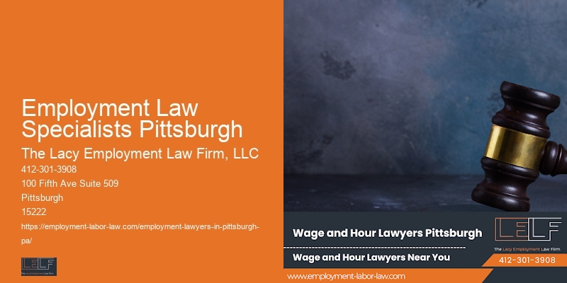 Employment Law Specialists Pittsburgh Workplace Attorney Consultation