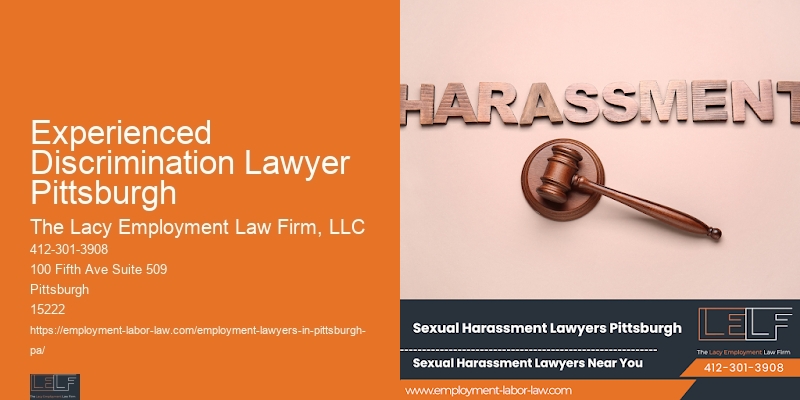 Legal Help For Workplace Issues Experienced Discrimination Lawyer Pittsburgh