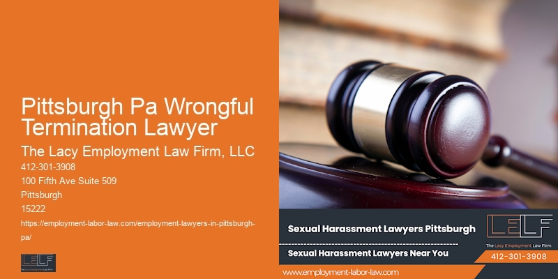 Pittsburgh Pa Wrongful Termination Lawyer