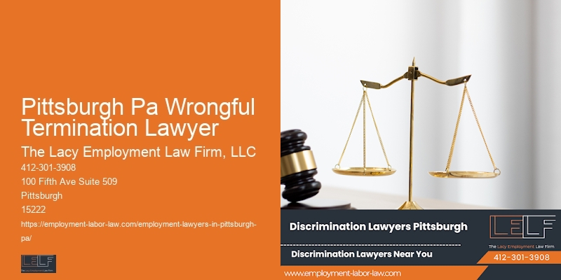 Minimum Wage Legal Consultation Pittsburgh Pa Wrongful Termination Lawyer