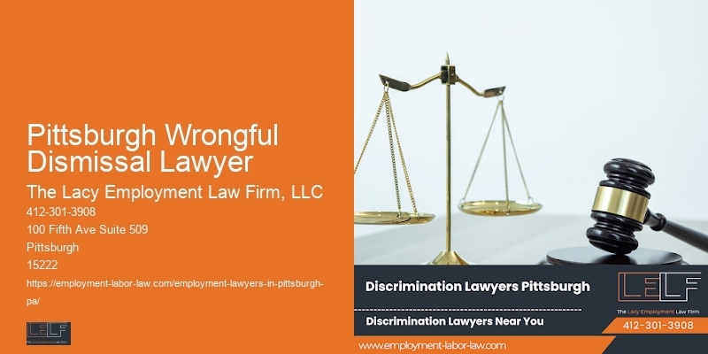 North Shore Pittsburgh Wrongful Dismissal Lawyer Labor Attorney