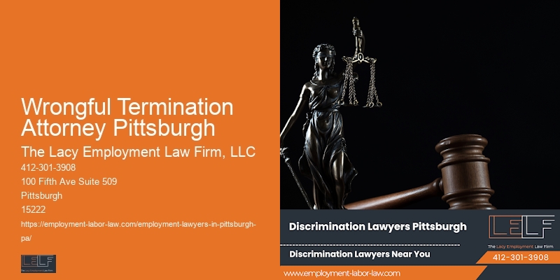 Disability Legal Services Wrongful Termination Attorney Pittsburgh
