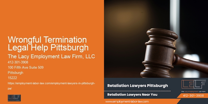Wrongful Termination Legal Help Pittsburgh Workplace Lawyer Consultation