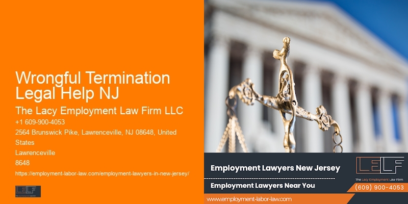 Wrongful Termination Legal Help NJ