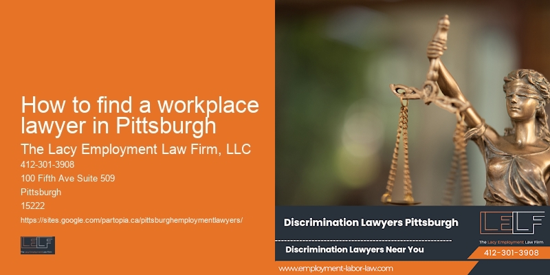 How to find a workplace lawyer in Pittsburgh