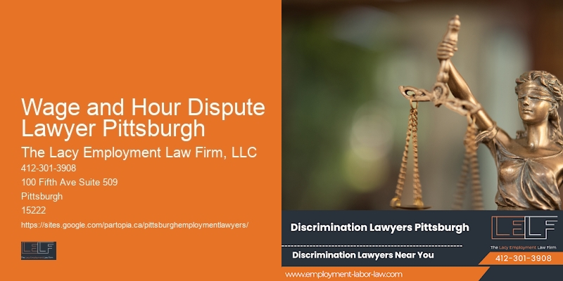 Wage and Hour Dispute Lawyer Pittsburgh