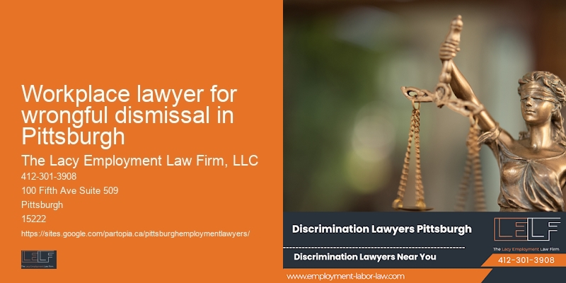 Workplace lawyer for wrongful dismissal in Pittsburgh
