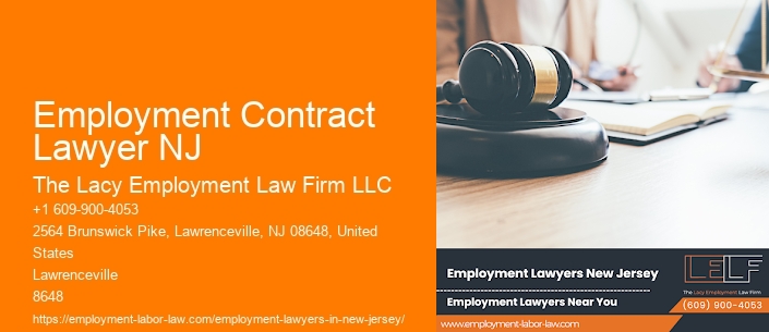 Employment Contract Lawyer NJ