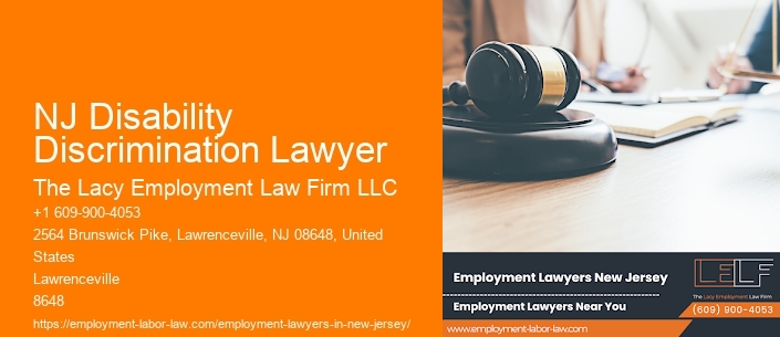 NJ Disability Discrimination Lawyer