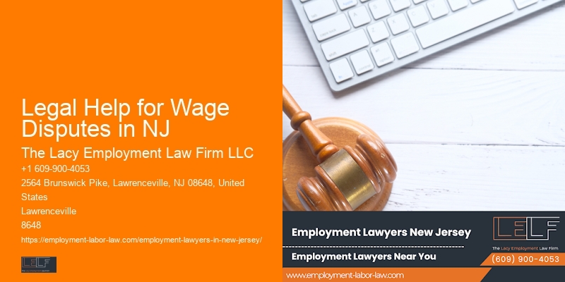 Legal Help for Wage Disputes in NJ