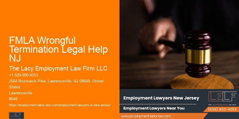 FMLA Wrongful Termination Legal Help NJ