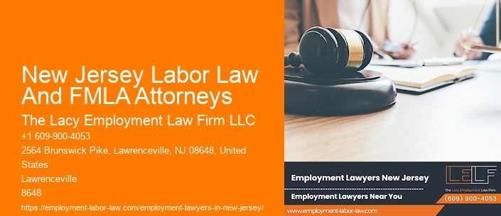 New Jersey Labor Law And FMLA Attorneys