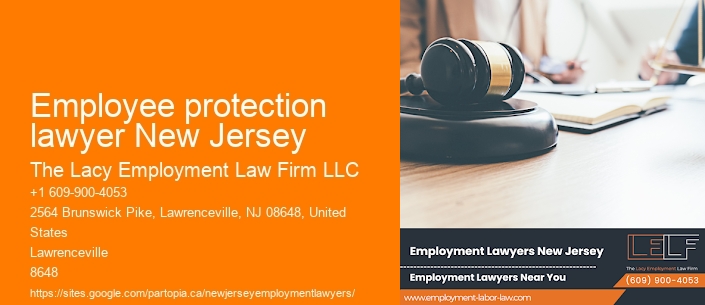 Employee protection lawyer New Jersey