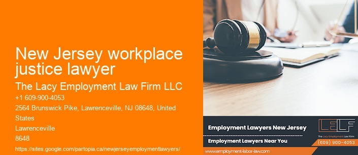 New Jersey workplace justice lawyer