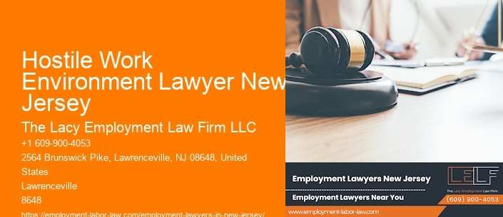 Hostile Work Environment Lawyer New Jersey
