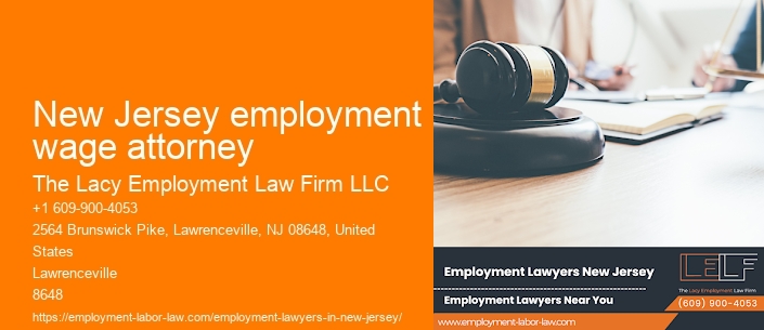 New Jersey employment wage attorney