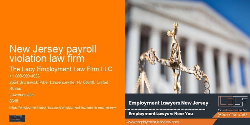 New Jersey payroll violation law firm