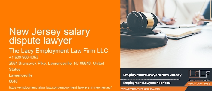 New Jersey salary dispute lawyer
