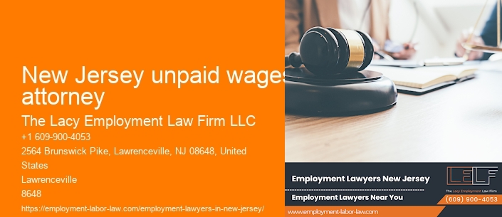 New Jersey unpaid wages attorney