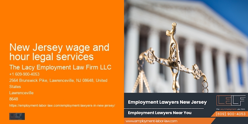 New Jersey wage and hour legal services